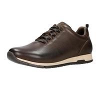 WOJAS Herren Sneakers aus Echtleder | Elegante Freizeitschuhe für Männer | Bequeme Schnürschuhe aus Glattleder, Schwarz, Größe 42