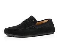 WOJAS - Herrenmokassins/Veloursleder/Bequem und Modisch/Casual Style / 10116-61 - Schwarz, Größe 44