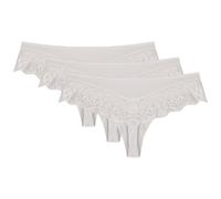 Wolbar Dame Shorts-Strings Spitze Stilvoll Elegant Verführerisch Dessous WB409, Weiß,S