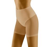 Wolbar Damen Korrekturslip Mit Hohem Bund Und Mesh Einsätzen Perfekte Passform Komfortables Und Unsichtbares Design Ideal Zum Formen Einer Glatten Schlanken Silhouette, Beige,L