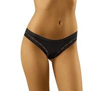 Wolbar Damen Mini-Slip WB156, Schwarz,S