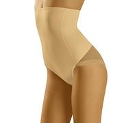 Wolbar Damen Sexy Shapewear-Slips Spitze Miederslip Hohe Taille Figurformende WB145, Beige,XL
