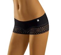 Wolbar Damen Shorts Spitze Unterwäsche Pantys Slips 3513 Limited Edition Diamant, Schwarz,XL