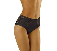 Wolbar Damen Slip Unterhose Voller Schnitt EU WB424, Schwarz,XL