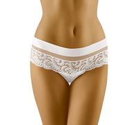 Wolbar Damen String Unterhose Unterwäsche WB217, Weiß,L