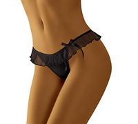 Wolbar Damen String WB121, Schwarz,S