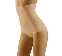 Wolbar Miederslip Dame Shapewear Musterlos Hoher Bund WB313, Beige,XL