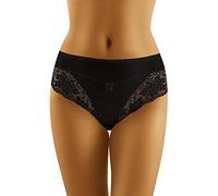 Wolbar Reizvoller Damen Maxi-Slip Mit Hoher Taille WB25, Schwarz,L