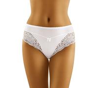 Wolbar Reizvoller Damen Maxi-Slip Mit Hoher Taille WB25, Weiß,S