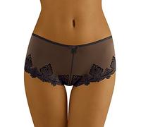 Wol-Bar Wolbar Transparente Damen Shorts WB24, Schwarz,L