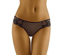 Wolbar Transparenter Damen String WB26, Schwarz,L