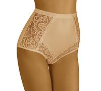 Wolbar WB412 Dame Slip Taillenmieder Hoher Bund Unterhose, Beige,M