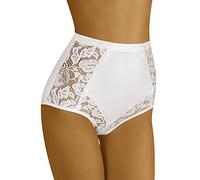 Wolbar WB412 Dame Slip Taillenmieder Hoher Bund Unterhose, Weiß,X-Large