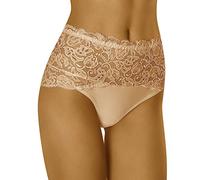 Wolbar WB414 Dame Slip Unterhose Hoher Bund Unterwäsche, Beige,XXL