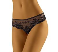 Wol-Bar Wolbar Zauberhafter Damen String WB31, Schwarz,L