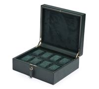 Wolf British Racing Green Uhrenbox 8 Uhren Grün Kunstleder 792641 - Unisex - Kunstleder