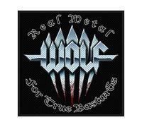 Wolf Real Metal for True B@stards Patch Heavy Metal Band Gewebte Aufnäher Applikation