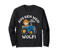 Wolfi Name Vorname Traktor Motiv Aus dem Weg Hier Kommt Langarmshirt