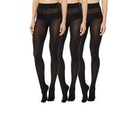 Wolford Damen Blickdichte Strumpfhose Velvet de Luxe 66 3-Pack,66 DEN,Frauen Struempfe,matt,einfarbig,uni,black,S (Small)