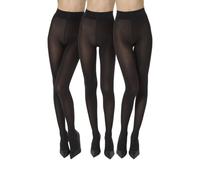 Wolford Damen Blickdichte Strumpfhose Velvet de Luxe 66 3-Pack,66 DEN,Frauen Struempfe,matt,einfarbig,uni,black,S (Small)