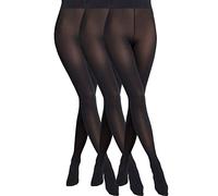 Wolford Damen Blickdichte Strumpfhose Velvet de Luxe 66 3-Pack,66 DEN,Frauen Struempfe,matt,einfarbig,uni,black,S (Small)