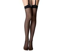 Wolford Damen Halterlose Strümpfe Individual 10 Stocking, 10 DEN,7005 black,Small (S)