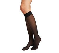 Wolford Damen Kniestrumpf Pure Energy 30 Leg Vitalizer, 30 Den, Schwarz (Black 7005), Large