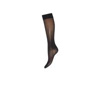 Wolford Damen 31248 Kniestruempfe, Frauen Struempfe,Shapewear,Basic,transparent,schimmernd,weich,komfortabel.7005 black,Medium (M)