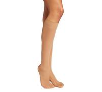 Wolford Damen Matt Fein Kniestrümpfe Individual 10 Knee - Highs 31241, 10 DEN, Gr. Medium, Beige (Gobi 4365)