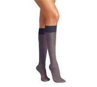 Wolford Damen Matt Fein Kniestrümpfe Satin Touch 20 Knee - Highs 31206, 20 DEN, Gr. Medium, Blau (Admiral 5280)