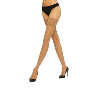 Wolford Damen Halterlose Struempfe,Stay-Up, 20 DEN,transparent,Spitze.4004 caramel,Small (S)