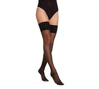 Wolford Damen Satin Touch 20 Stay-Up 20 DENIER, S, Schwarz