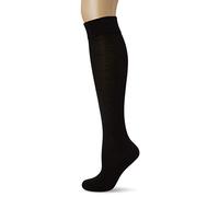 Wolford Damen Merino Knee-Highs Kniestrümpfe, Schwarz (Black 7005), Large (Herstellergröße: L)