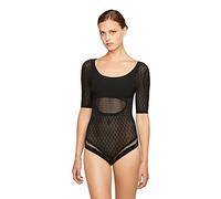 Wolford Damen Shuri Body, Kurzarm-Body Basic enganliegend figurbetont,7005 Black,Large (L)