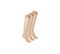 WOLFORD Kniestrümpfe 3er Pkg. gobi beige | S