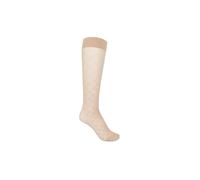 WOLFORD Kniestrümpfe SHEER PATTERN 30 DEN fairly light hellbraun | S