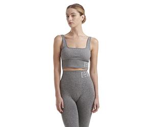 Wolford Shaping Athleisure Crop Top Bra for Women Grey Melange