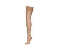 Wolford Damen halterloser Strumpf "Satin Touch 20", gobi, Gr. L