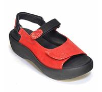 Wolky 3204-Jewel Ledersandale für Damen, Rot - rot - Größe: 37