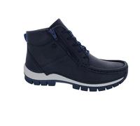 Wolky Boost Bootie 0474030-820, Tresor - Glattleder, Denim (blau), Schnürung u. Reißverschl. Blau Gr. 43