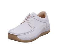 Wolky Celebration Damen 40 EU Weit Weiß Schnürung Einfarbig Komfort Feierliche Anlässe Schuhe