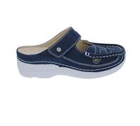 Wolky Clog Roll Talaria 0623411-820, Nubukleder, Blau-Denim, Fußbett zum Wechseln Blau Gr. 38
