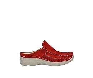 Wolky Comfort Clogs Roll Slide - 11570 rot Nubuck - 39