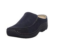 Slipper Wolky Seamy Slide Oiled Nubuck Damen Blue-Schuhgröße 40