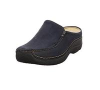 Slipper Wolky Seamy Slide Oiled Nubuck Damen Blue-Schuhgröße 41