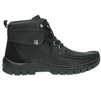 Wolky Jump Winter 4725 Damen Stiefel Leder Freizeit JumpNubukleder mit VelourinBlack