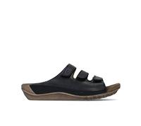 Wolky Nomad Pantoletten Leder geölt schwarz Größe 39