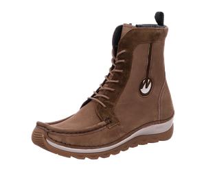 Wolky Ocean Timber 0490010-155 dark taupe Nubuck für Damen, braun, Größe 41 EU