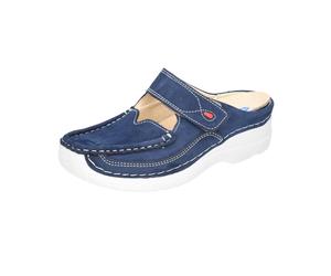Wolky Roll Slipper Antique für Damen, blau, Größe 42 EU