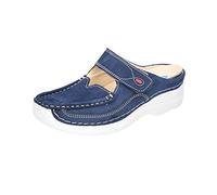 Wolky Roll Slipper Pantoletten Denimblue Nubuck Größe 39